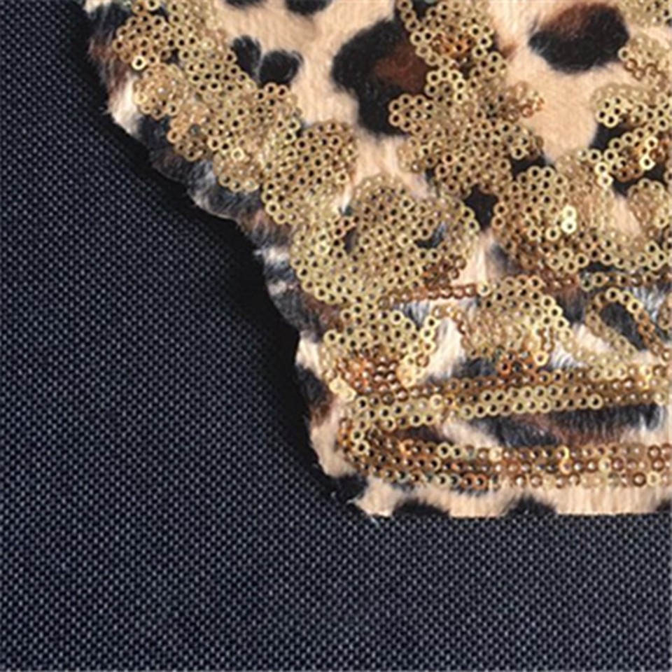 Leopard Crown Patch Clothing Embroidery Sequin Patch Sewing Patches ...