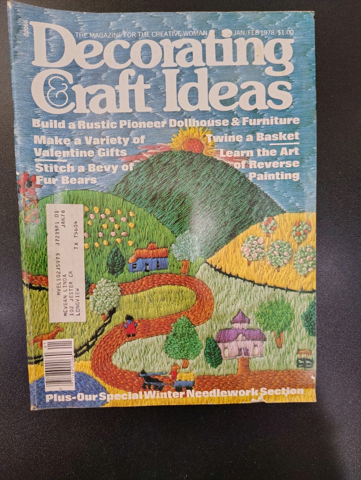 Decorating & Craft  Ideas  Magazine January/February 1978 Vintage Magazine