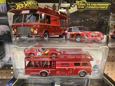 HOT WHEELS TEAM TRANSPORT 83 FERRARI 250 GTO  FIAT 642 RNZ TRANSPORTER