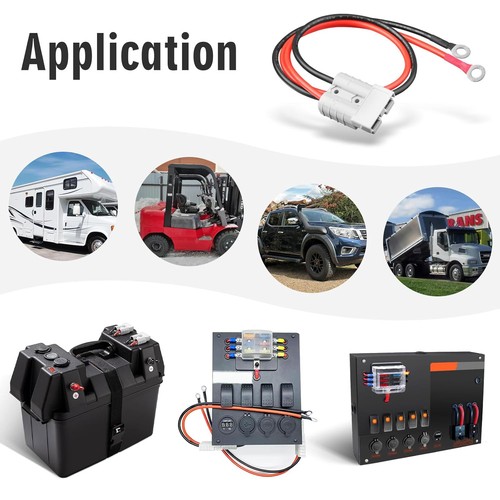 50Amp Anderson Connettore a O Ring Cavo Terminale 600V 50A Batteria Rapida...  - Foto 7 di 8
