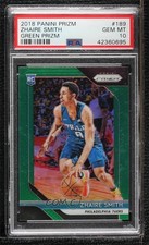 2018-19 Panini Prizm Green Prizm Zhaire Smith #189 PSA 10 GEM MT fc1
