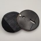 Round Leather Badge Holder For Star Shape Police Sheriff Highway Patrol Badge — photo 3