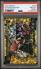 2022-23 Panini Select Courtside Walker Kessler #276 Gold Disco Prizm /10 (RC)