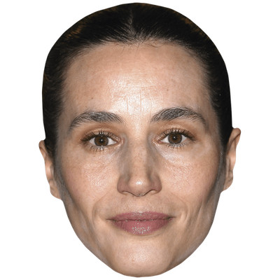 Elisa Lasowski (Hair Up) Promi Maske, flaches Kartengesicht, Kostüm Maske