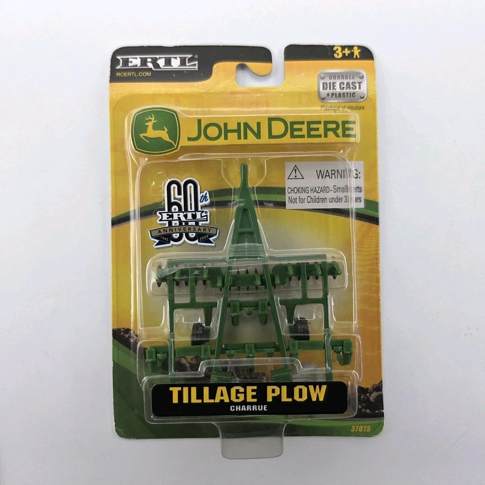 ERTL John Deere 60th Anniversary 37308A & 37015 4WD Tractor & Tillage Plow 1:64 - Image 4 of 4