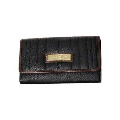 #ad Jessica Simpson Faux Leather Snap Wallet $9.60