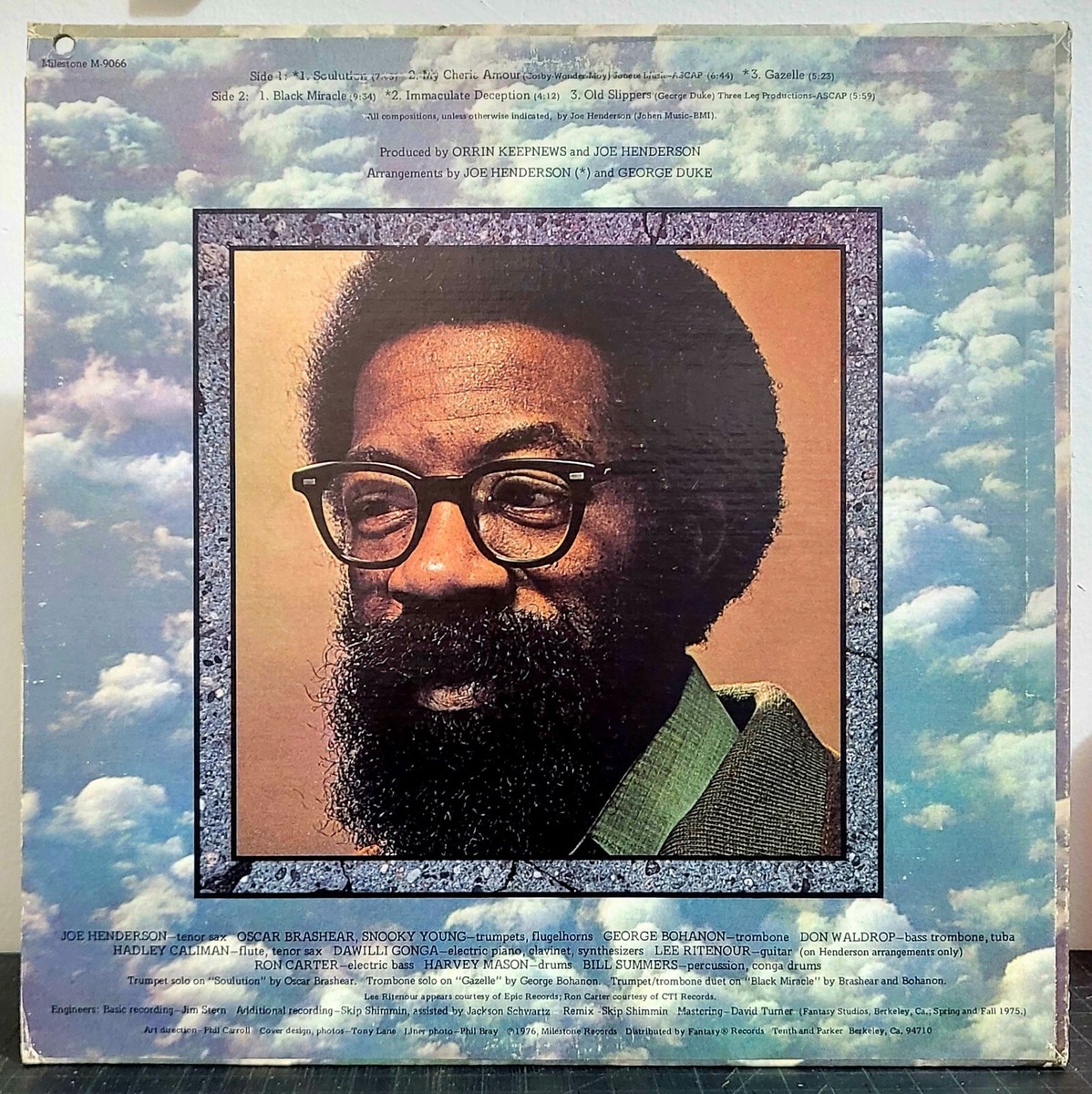 Joe Henderson – Black Miracle 1976 Milestone Records M9066