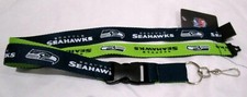 Seahawks 2 Tone Blue Green Licensed NFL Keychain/ID Holder Detachable Lanyard v2