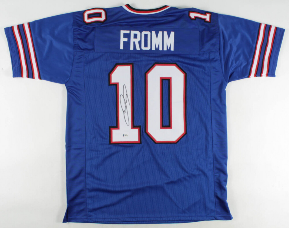 Jake Fromm Autographed Signed Bills Jersey (Beckett COA) Buffalo 2020 5Th Round Draft Pk Q.B 