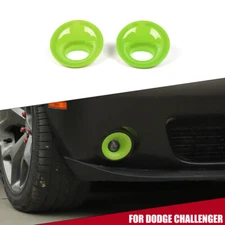 2x Front Fog Light Lamp Cover Trim Bezel for Dodge Challenger 2015+ Baby Green