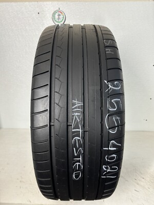 1 Tire 255 40 21 Dunlop SP Sport Maxx GT R01 (65-75% Tread LEft) NO REPAIRS
