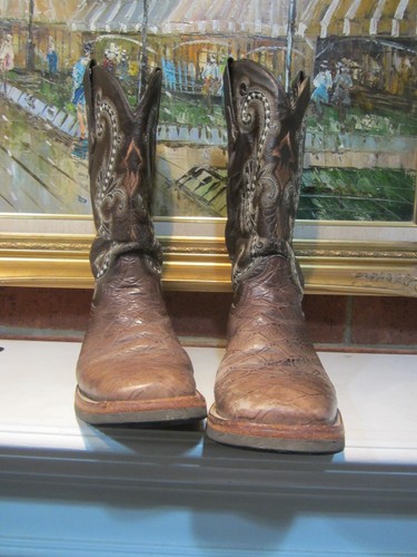 Ferrini Women's Leather Square Toe Cowboy Boots Size 6-1/2B Brown (9239309) - Picture 13 of 22
