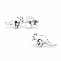 KäNguru Ohrringe 925 Silber - Kinder Damen Ohrstecker