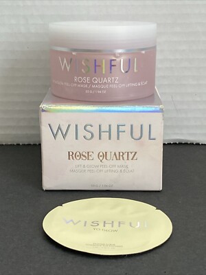 Authentic Huda Beauty Wishful Rose Quartz Lift Glow Peel Off Mask New In Box