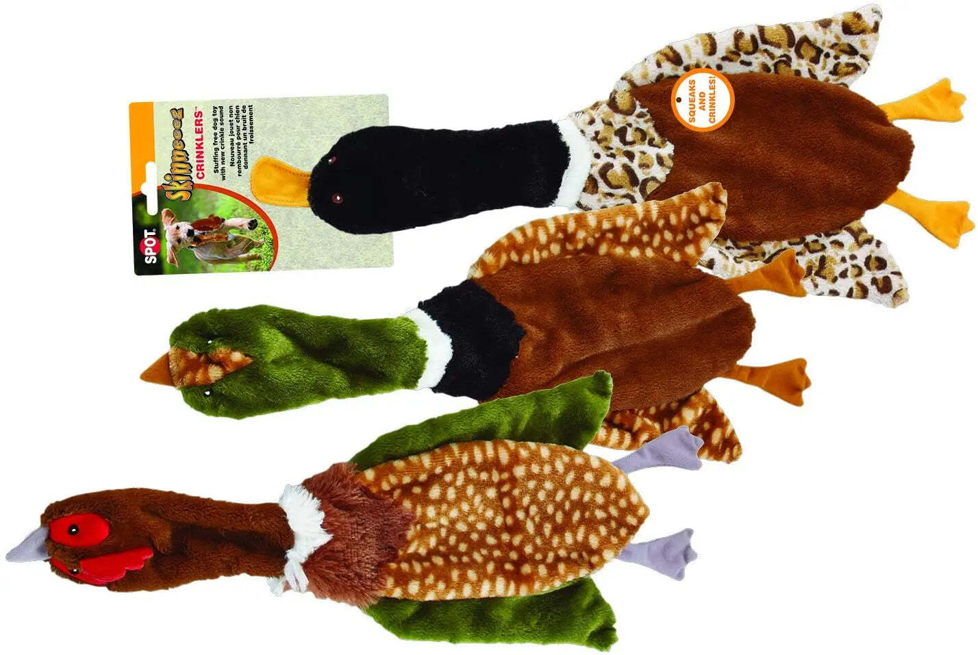 Ethical Pet Skinneeez Crinklers Bird Squeaky Dog Toy 23Inch eBay