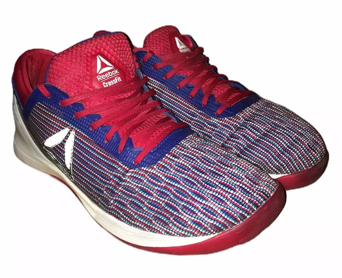 Reebok Crossfit Nano 8.0 Flexweave Colorway Red Blue White Shoes Mens 9.5 | eBay