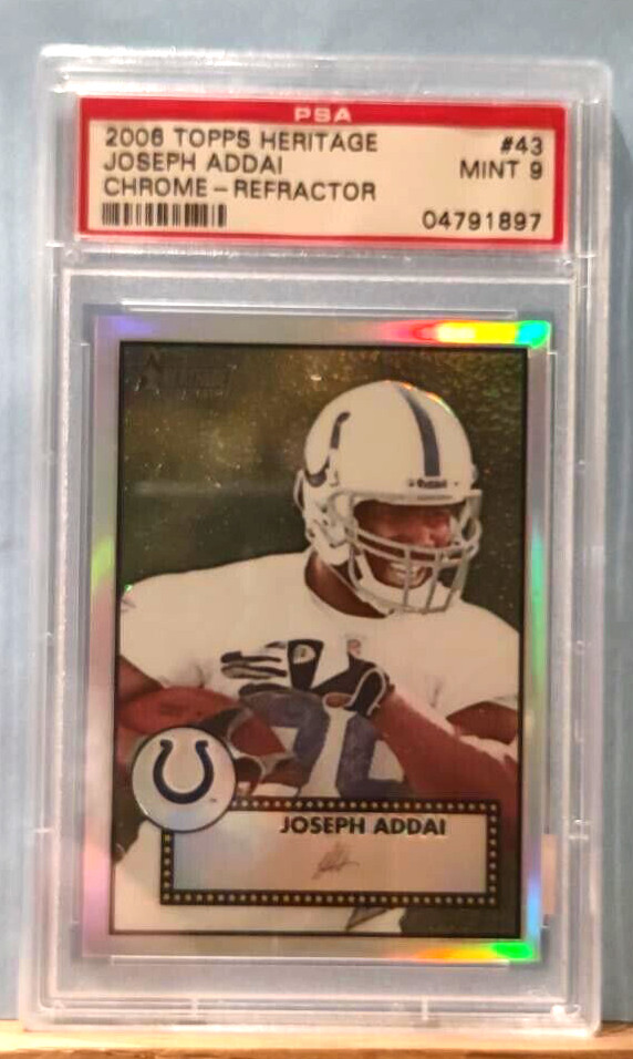 Joseph Addai Topps Heritage Chrome #THC43 Refractor