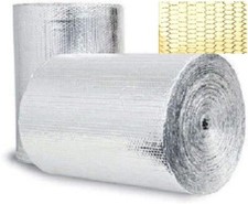Reflective GOLD Insulation Roll Double Bubble HEAT SHIELD Garage Door Panel 2x4