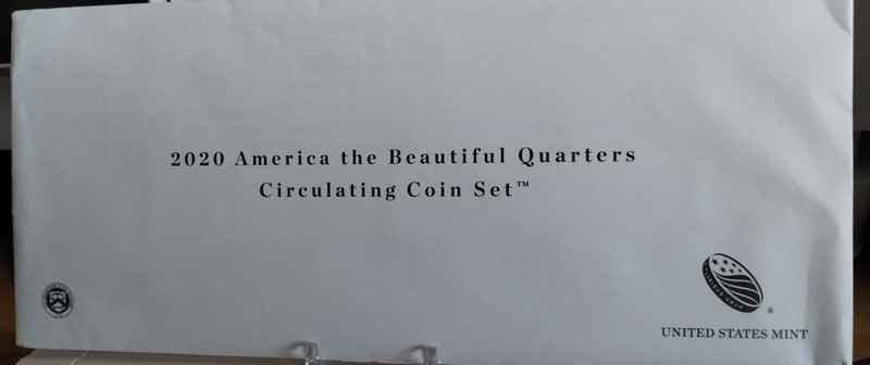 2020 AMERICA THE BEAUTIFUL QUARTERS UNCIRCULATING 10 COIN SET. US MINT P & D