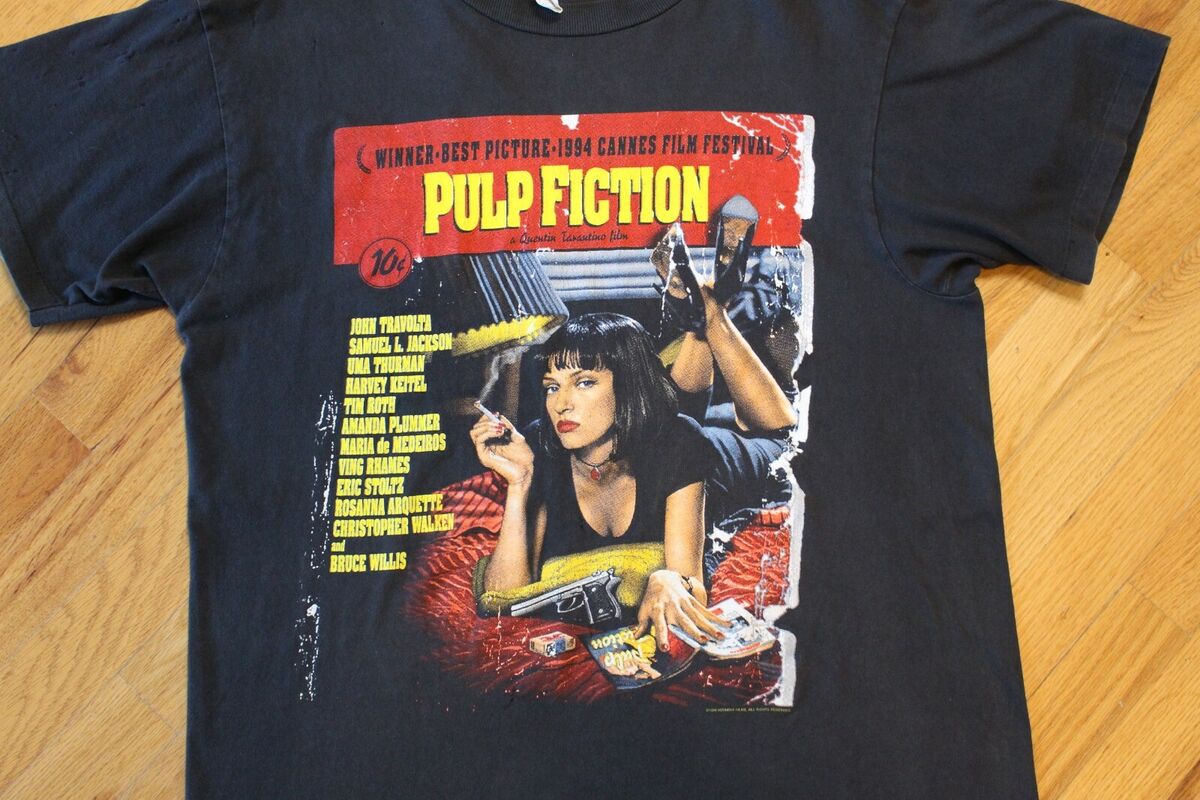 Vintage 1994 Pulp Fiction T-Shirt Winterland Size Large Vintage 1994 Pulp Fiction T-Shirt Winterland Size Large