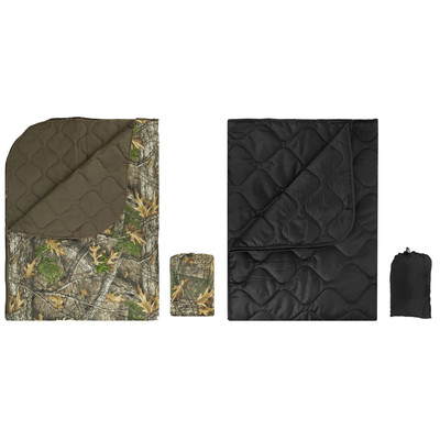 Camping Insulation Blanket Lightweight Warm Quilt for Cold Weather (Dark Green) 