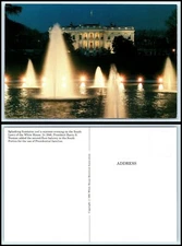 WASHINGTON DC Postcard - The White House at Night CS