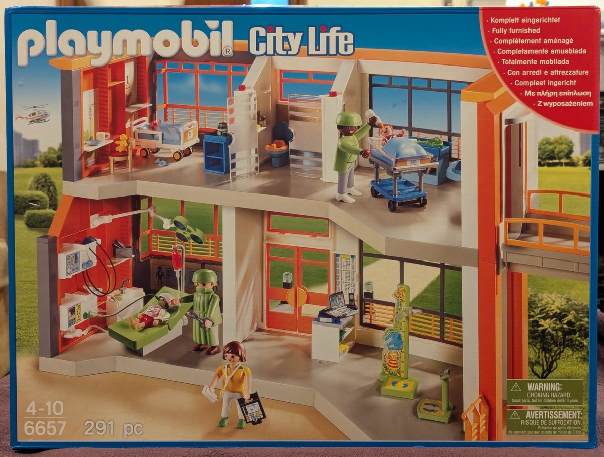 Hospital Playset City Life Playmobil Hospital Playmobil Furnished