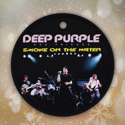 Christmas Ceramic Ornament On Water in Machine Head by Deep Purple Highway Star