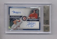 2015 BOWMAN BLAKE SWIHART / HENRY OWENS RC DUAL AUTO #86/99 BGS 9.5 10