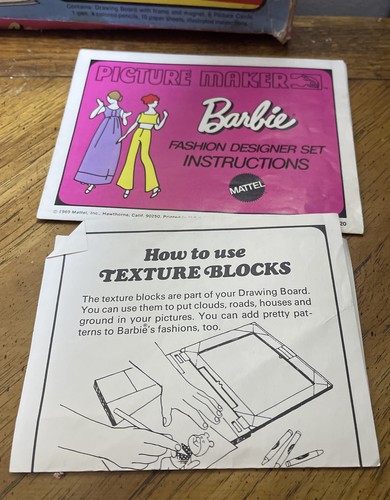 MATTEL BARBIE BILDER MODE DESIGNER SET VERPACKT 1969 - Bild 8 von 8
