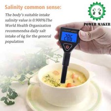 Salinity Meter Salinometer Halometer Salt Gauge Salty Brine Tester Concentration