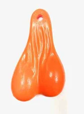 8" BULL NUT'S (ORANGE CREAMSICLE) - BIG RIG DANGLER BALLS - NEW COLOR TRUCK NUTZ