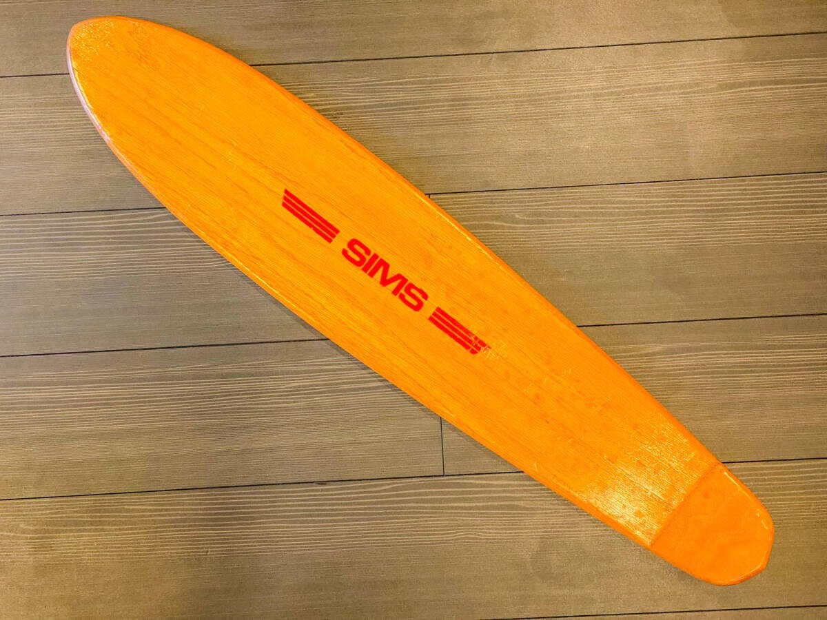 70s PURE JUICE SIMS ステッカー Vintage 70s Sims Pure Juice Skateboard - Original Bones & OJ