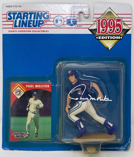Paul Molitor Signed 1995 Starting Lineup Baseball Toronto Blue Jays Figure PSA - Picture 2 of 10