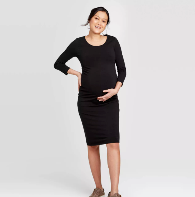 black maternity shirt dress Vero Moda Maternity - Midi Shirt Dress - Women - Viscose - M