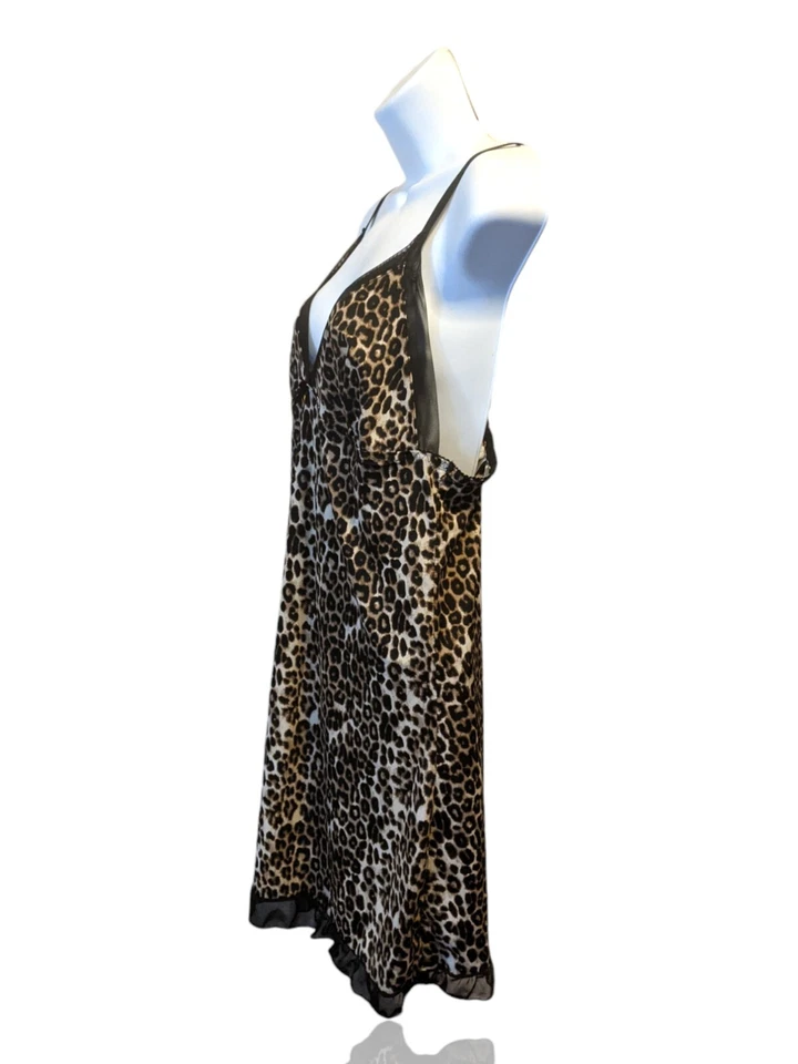 Babydoll Jessica Simpson Damas L Estampado Animal Satinado, Leopardo. NS-10 Foto 2 de 4