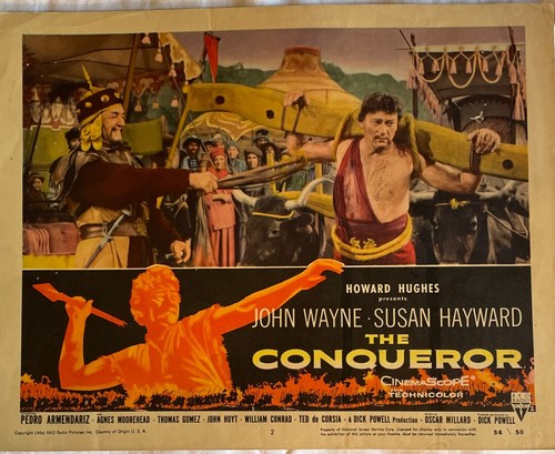 JOHN WAYNE/ TED de CORSIA 'THE CONQUEROR' original LOBBY CARD #2 (11x14) -1956 - 第 1/1 張圖片