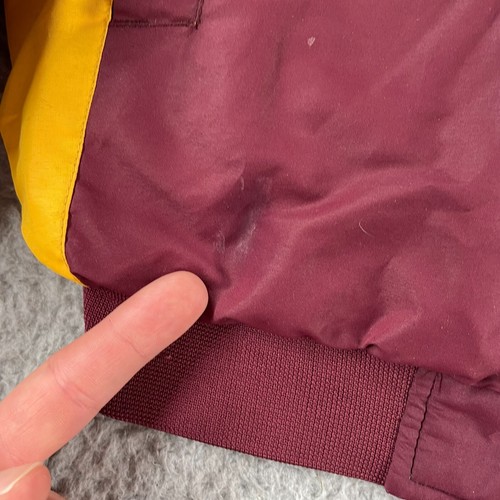 Chaqueta Minnesota Golden Gophers Coliseo Atletismo Cremallera Completa Marrón Dorado Grande * - Imagen 7 de 15