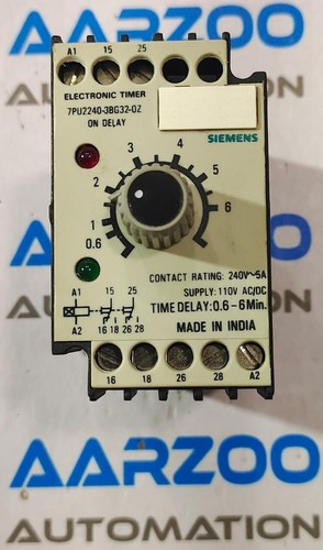Siemens 7PU2240-3BG32-0Z Electronic Timer 0.6 to 6 min NEW IN BOX - Picture 2 of 7