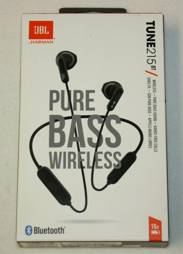 JBL Lifestyle Tune 215BT Pure Bass Wireless Black NEW 50036373739 | eBay