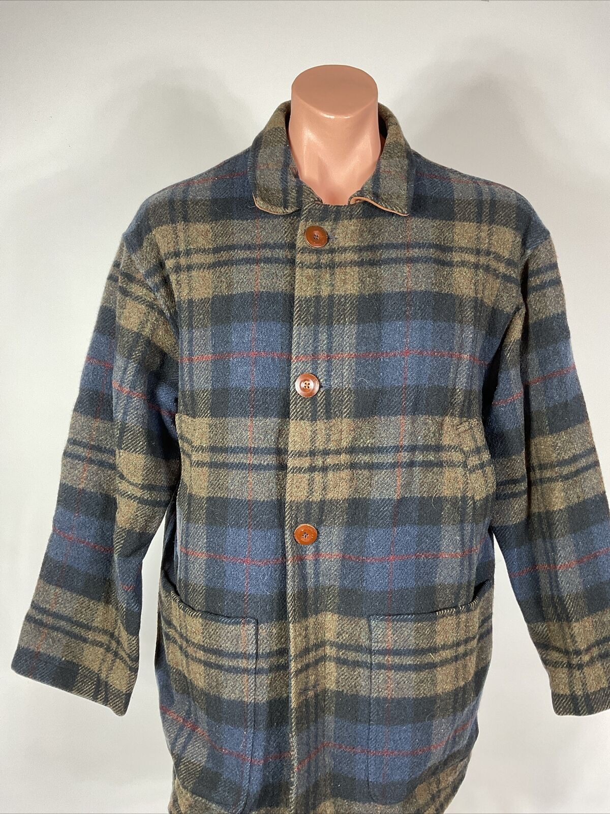 Abercrombie & Fitch VTG 70s Mens Pea Coat Jacket … - image 2