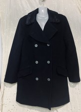 Made In Italy 80% Virgin Wool 20% Angora Blended Warm Winter Coat Womens 6 ￼