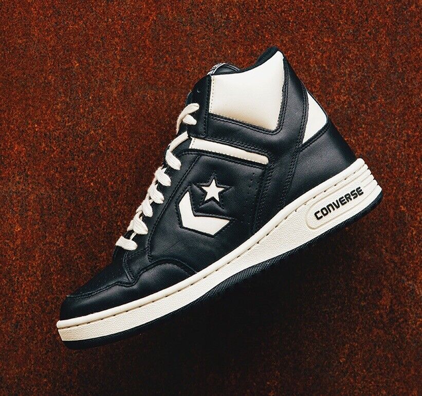 🔥Converse Weapon High 9 Black White Larry Bird OG CONS 🔥Converse Weapon High 9 Black White Larry Bird OG CONS