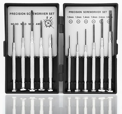 11PCS Small Precision Screwdriver Set, Premium Mini Screw Driver Set Kit, 6 Diff