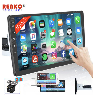 10.1'' Single 1 Din Android 12 Car Radio GPS WIFI Carplay Touch Player BT Stereo