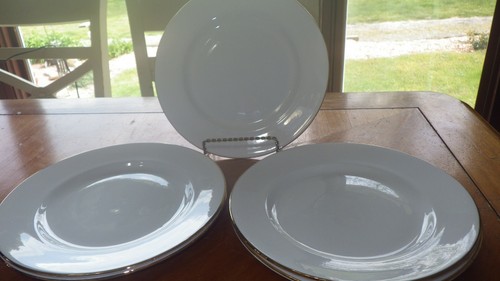 White Bone China Salad Plates Rosina Queens 5 8.25" England