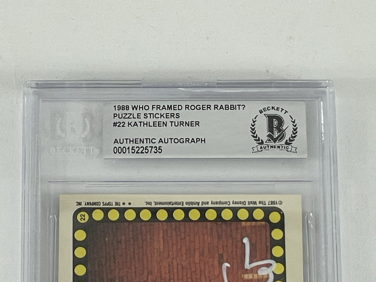 Who Framed Roger Rabbit Kathleen Turner Signed Jessica Rabbit