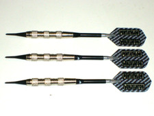 Soft Tip Darts, New 17 Gram Plated with Aluminum Spinning Shafts 3555