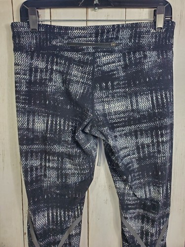 Nike Luxe Leggings Reflective Womens Sz L Large Running Ankle Zip Up 583156-011  - Foto 6 di 15