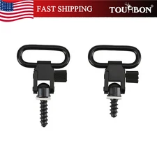TOURBON 1" Quick Detach Sling Swivels Set Studs Base for Rifle Shotgun Shooting